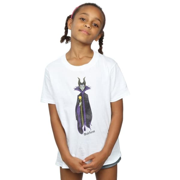 Disney Törnrosa Classic Maleficent T-shirt i bomull för flickor