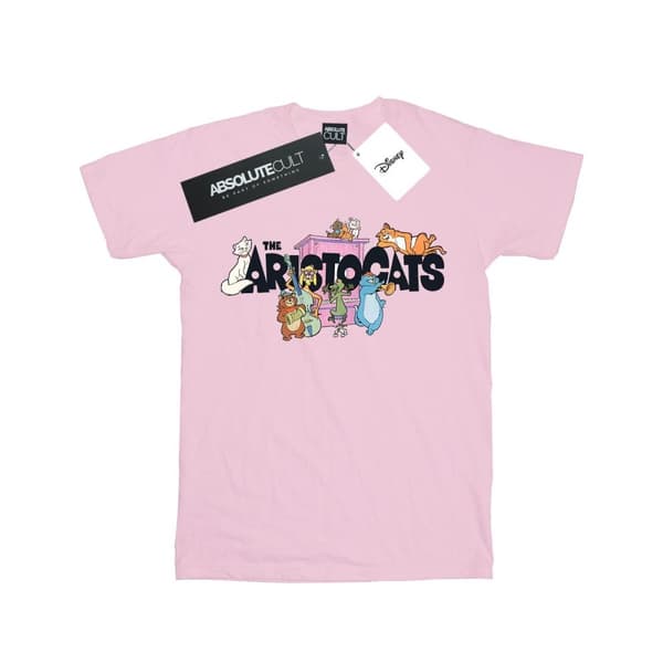 Disney T-shirt i bomull med Aristocats-logotyp för flickor