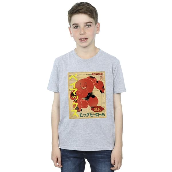 Disney Boys Big Hero 6 Baymax Baymax Newspaper T-Shirt