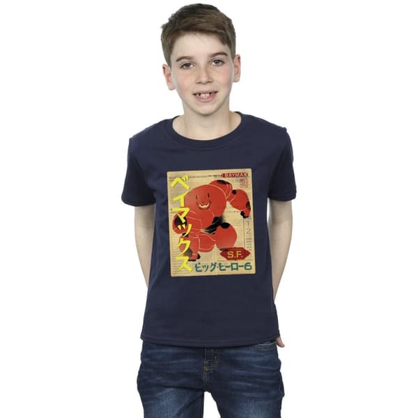 Disney Boys Big Hero 6 Baymax Baymax Newspaper T-Shirt