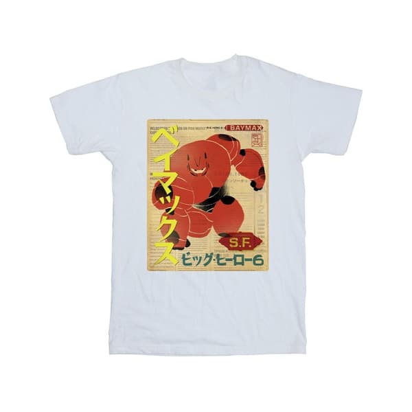 Disney Boys Big Hero 6 Baymax Baymax Newspaper T-Shirt