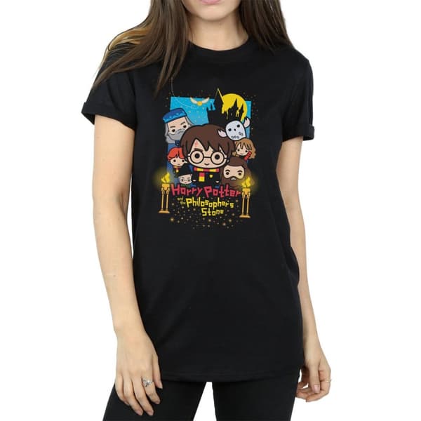 Harry Potter Womens/Ladies Philosopher´s Stone Junior Cotton Boyfriend T-Shirt