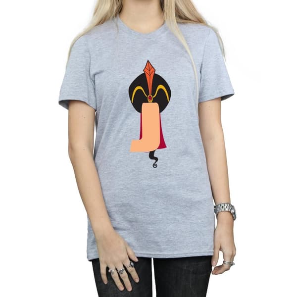 Disney Womens/Ladies Alphabet J Is For Jafar Cotton Boyfriend T-Shirt