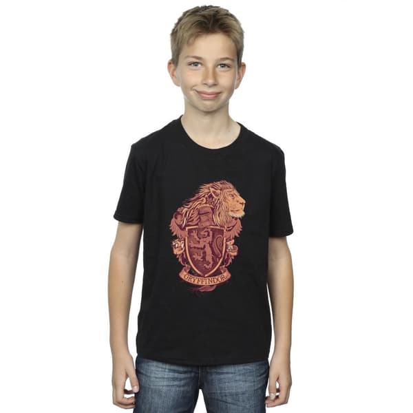 Harry Potter Gryffindor Sketch Crest T-shirt för pojkar