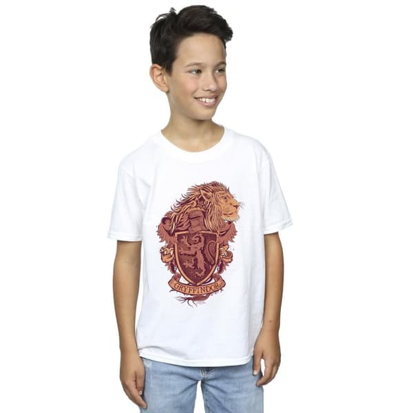 Harry Potter Gryffindor Sketch Crest T-shirt för pojkar