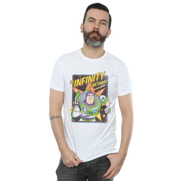 Disney Mens Toy Story 4 Buzz To Infinity T-Shirt