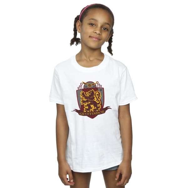 Harry Potter Girls Gryffindor Chest Badge Cotton T-Shirt