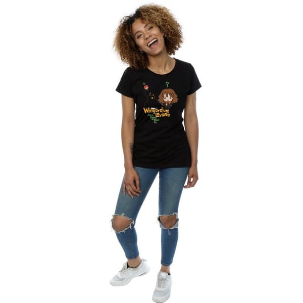 Harry Potter Dam/Hermine Granger Wingardium Leviosa Junior Bomulls-T-shirt