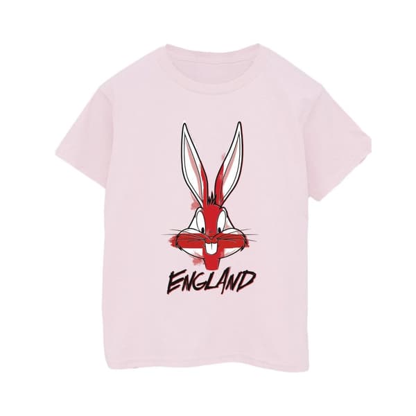 Looney Tunes Mens Bugs England Face T-Shirt