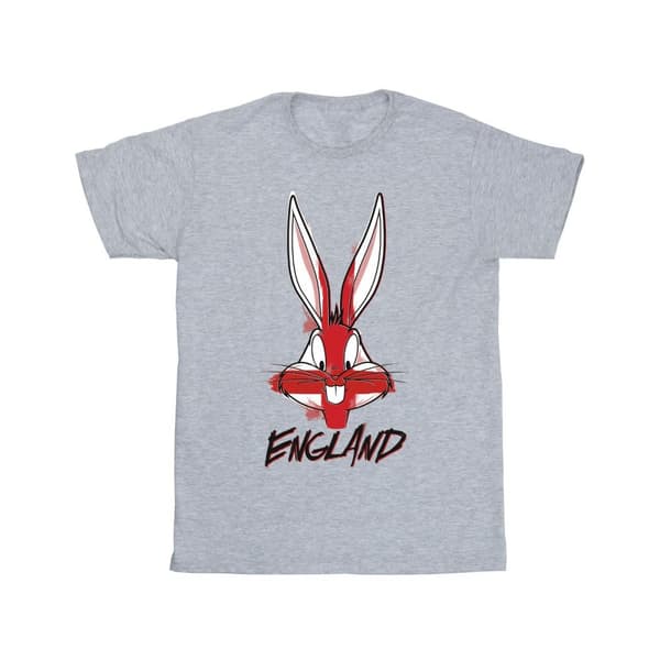 Looney Tunes Mens Bugs England Face T-Shirt
