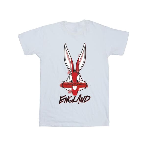 Looney Tunes Mens Bugs England Face T-Shirt