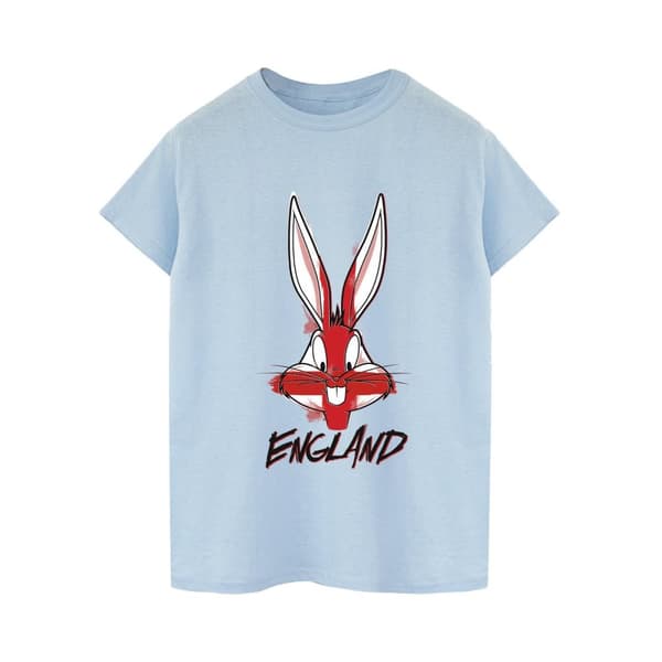 Looney Tunes Mens Bugs England Face T-Shirt