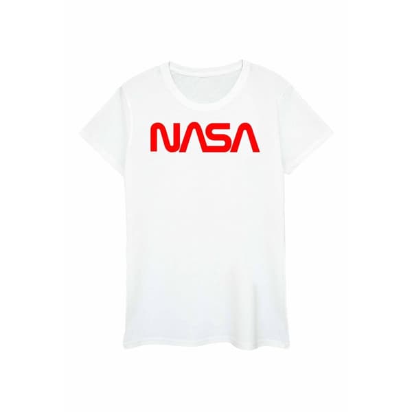 NASA Dam/dam Aeronautics And Space Boyfriend T-shirt i bomull