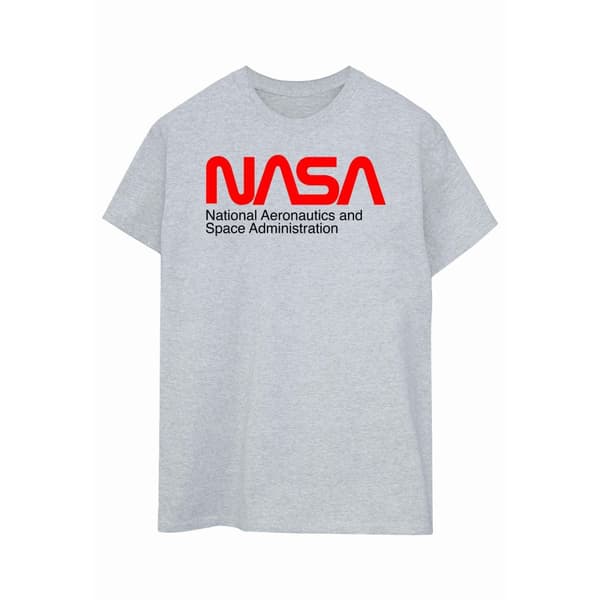 NASA Dam/dam Aeronautics And Space Boyfriend T-shirt i bomull