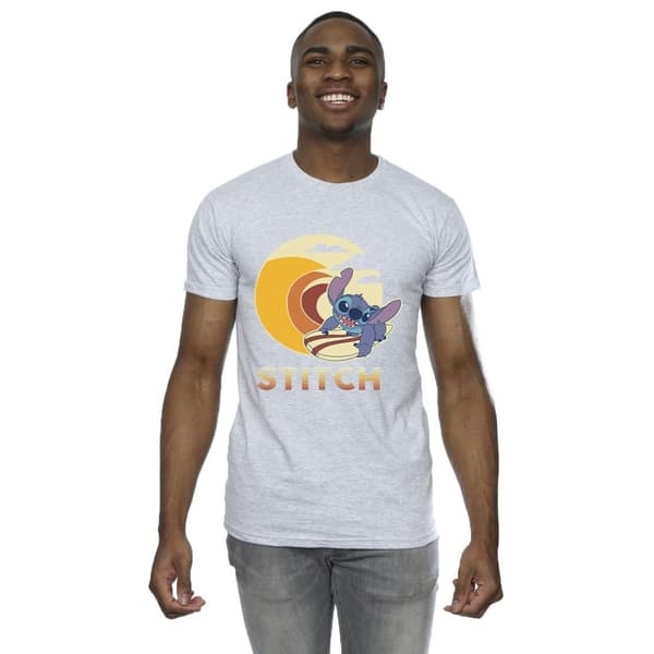 Disney Mens Lilo & Stitch Summer Waves T-Shirt