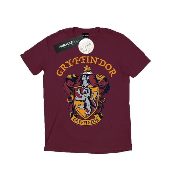 Harry Potter Dam/kvinnor Gryffindor Crest Boyfriend T-shirt i bomull