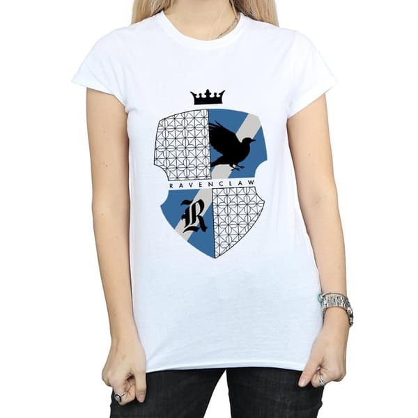 Harry Potter Womens/Ladies Ravenclaw Shield Cotton T-Shirt