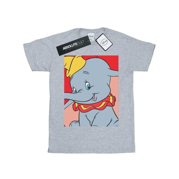 Disney Womens/Ladies Dumbo Portrait Cotton Boyfriend T-Shirt