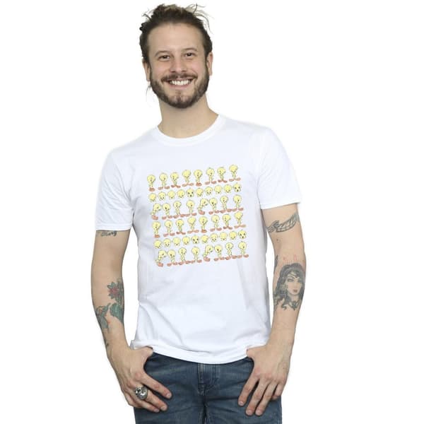 Looney Tunes Mens Tweety Repeat T-Shirt