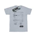 Miniatyrbillede 1 af 5: Star Wars Boys X-Wing Blueprint T-Shirt