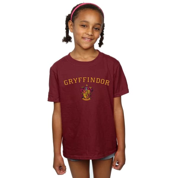 Harry Potter Girls Gryffindor Crest Cotton T-Shirt