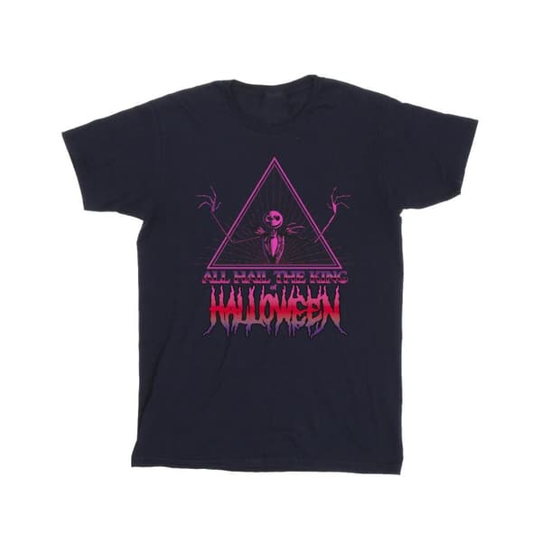 Disney Mens The Nightmare Before Christmas Halloween King T-Shirt Navy Blue 3XL