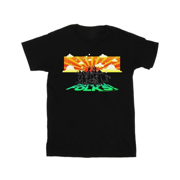 Looney Tunes Girls Group Sunset Cotton T-Shirt