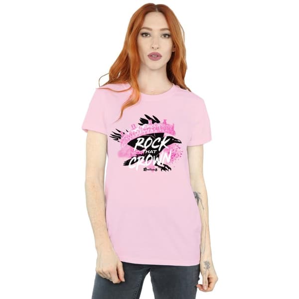 Disney Womens/Ladies The Descendants Rock That Crown Cotton Boyfriend T-Shirt