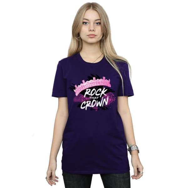 Disney Dam/Tjej The Descendants Rock That Crown Boyfriend T-shirt i bomull