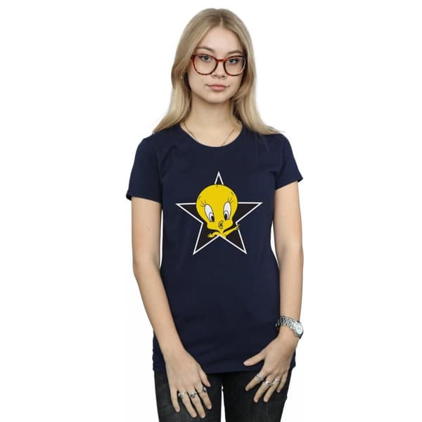 Looney Tunes Dam/Tjej Tweety Pie Star - T-shirt i bomull