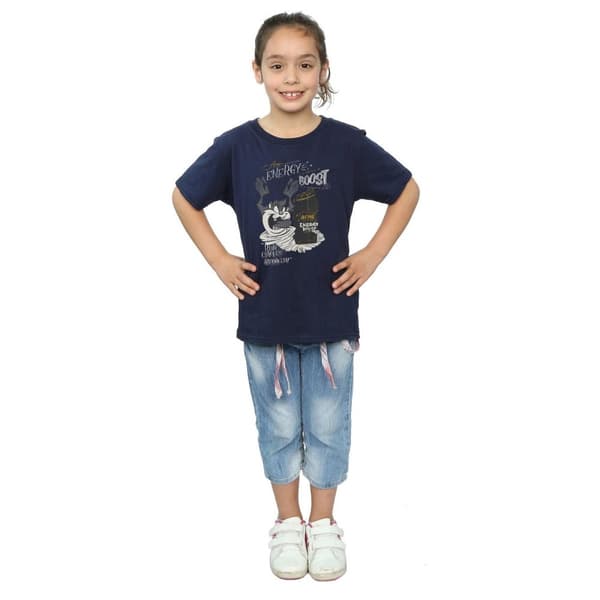 Looney Tunes Girls Taz Energy Boost Cotton T-Shirt