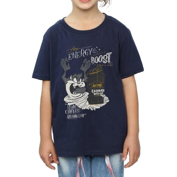 Looney Tunes Girls Taz Energy Boost Cotton T-Shirt
