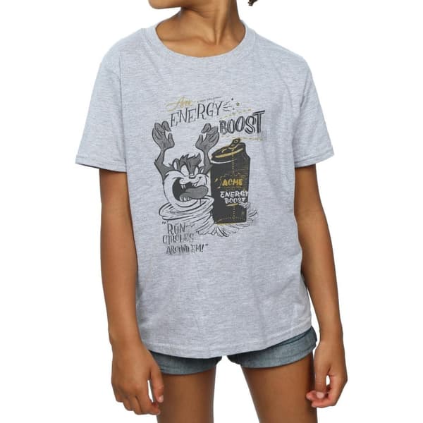 Looney Tunes Girls Taz Energy Boost Cotton T-Shirt