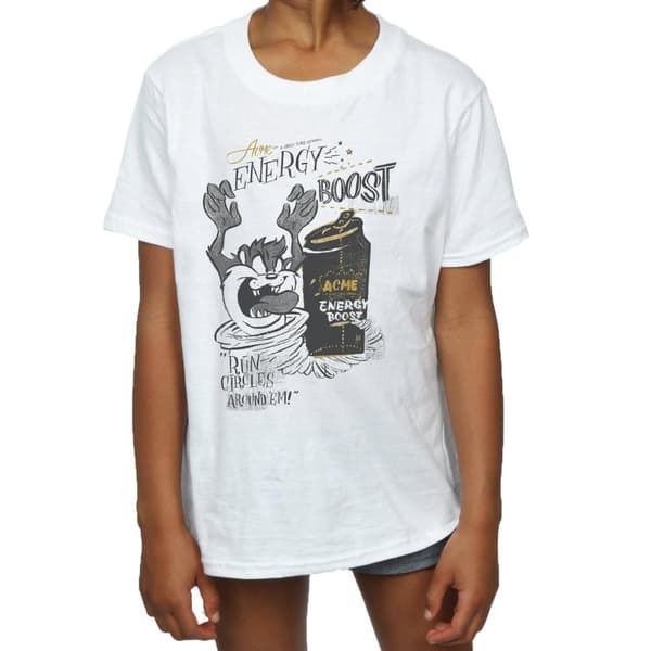 Looney Tunes Girls Taz Energy Boost Cotton T-Shirt