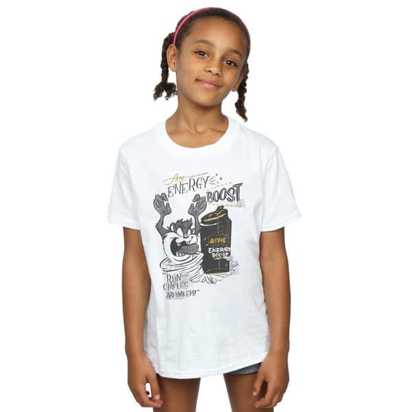 Looney Tunes Girls Taz Energy Boost Cotton T-Shirt