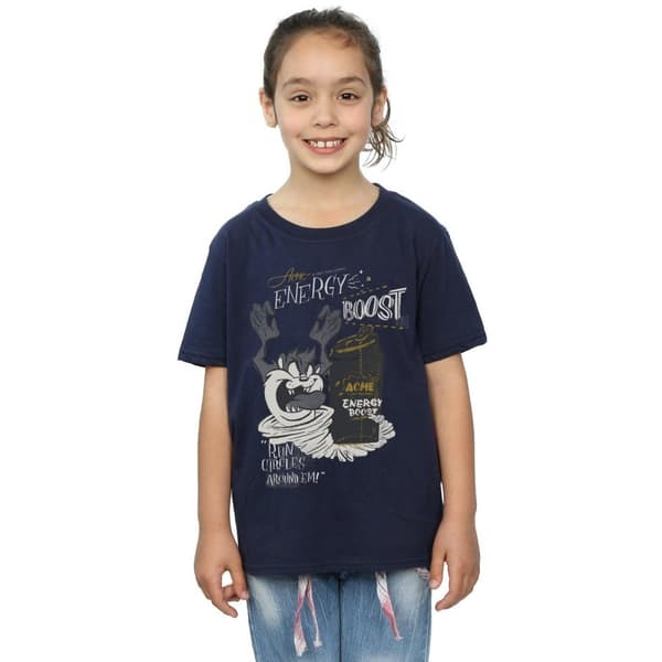 Looney Tunes Girls Taz Energy Boost Cotton T-Shirt