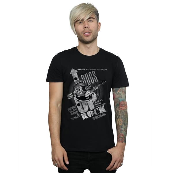 Looney Tunes Mens Bugs Bunny What´s Up Rock T-Shirt