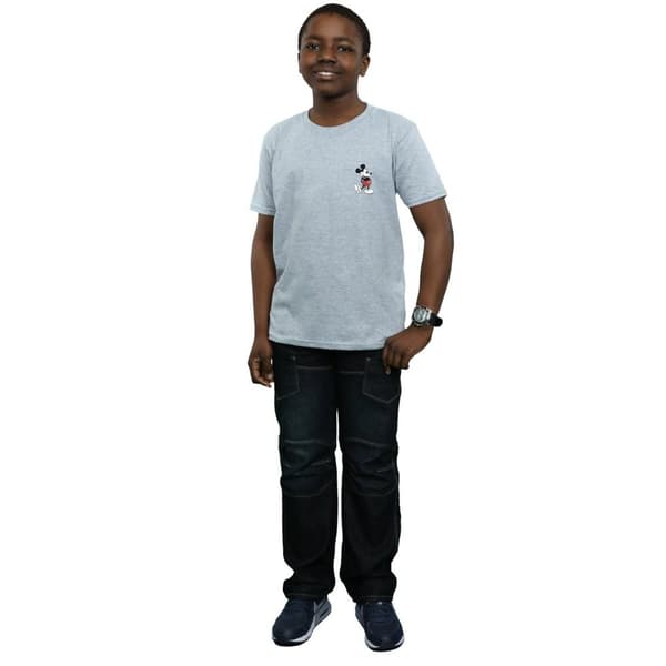 Disney Boys Mickey Mouse Kickin Retro Chest T-Shirt
