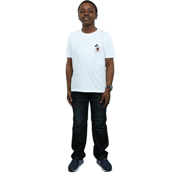 Disney Boys Mickey Mouse Kickin Retro Chest T-Shirt
