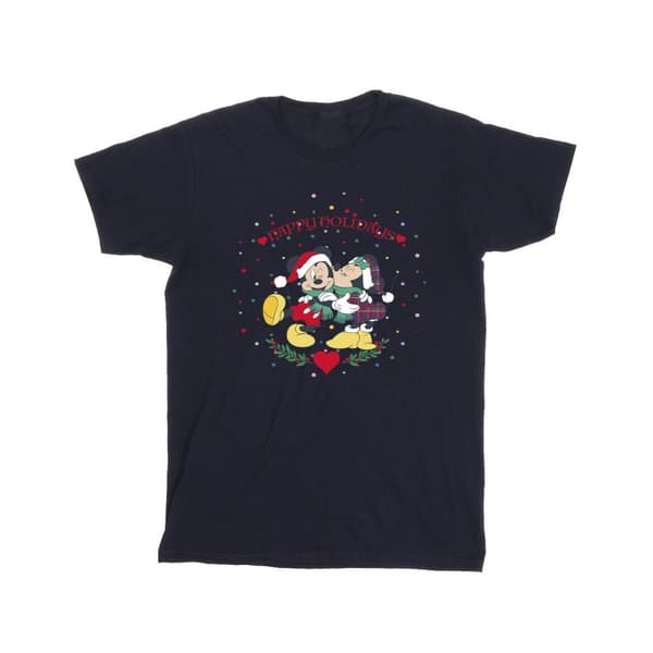 Disney Boys Mickey Mouse Mickey Minnie Christmas T-Shirt