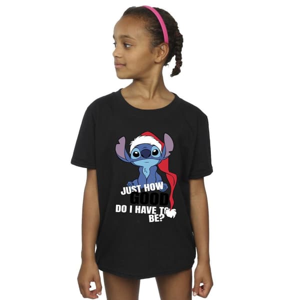 Disney Lilo & Stitch Just How Good T-shirt i bomull för flickor