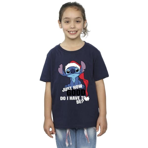 Disney Lilo & Stitch Just How Good T-shirt i bomull för flickor