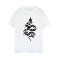 Miniatyrbilde 1 av 3: Harry Potter Womens/Ladies Slytherin Sketch Cotton Boyfriend T-Shirt