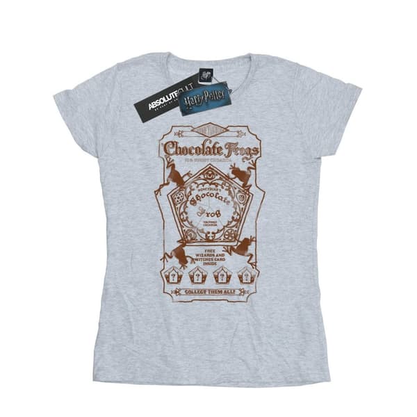 Harry Potter Dam/Tjej - Chocolate Frogs Mono Label T-shirt i bomull