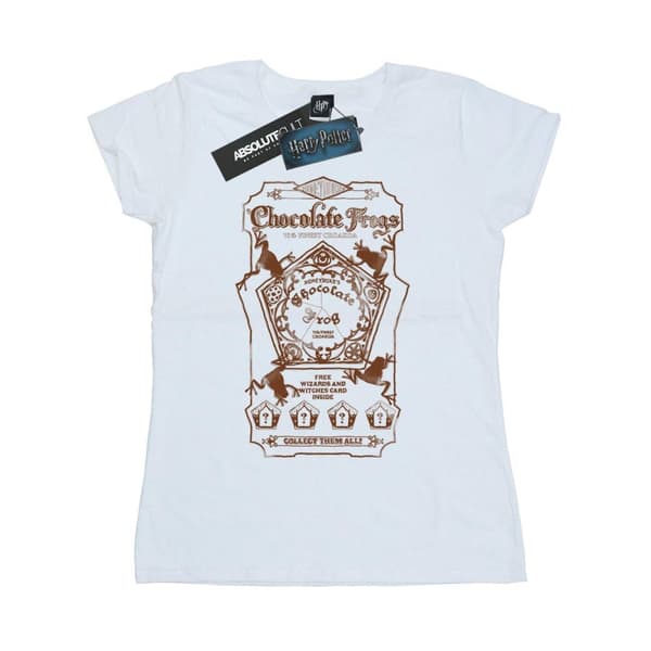 Harry Potter Dam/Tjej - Chocolate Frogs Mono Label T-shirt i bomull
