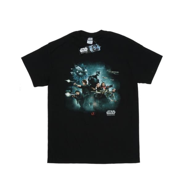 Star Wars Mens Rogue One Poster T-Shirt Black XXL
