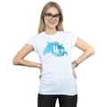 Miniatyrbild 2 av 3: Disney Dam/Tjej Frozen 2 Nokk Silhouette Bomulls-T-shirt