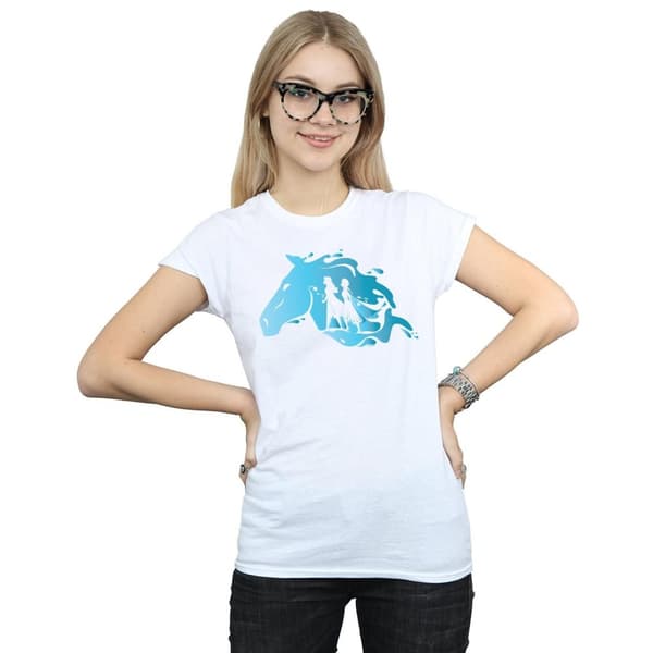 Disney Dam/Tjej Frozen 2 Nokk Silhouette Bomulls-T-shirt