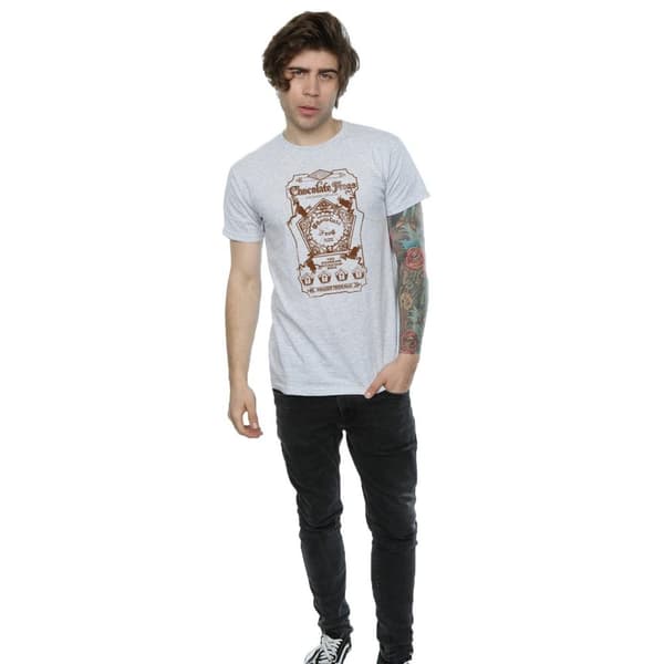 Harry Potter Mens Chocolate Frogs Mono Label T-Shirt
