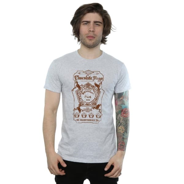 Harry Potter Mens Chocolate Frogs Mono Label T-Shirt